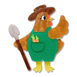Coop Boss Brooch - Wild at Work -Sept 26