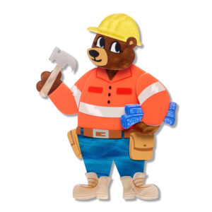 Foreman Grizzly Brooch - Wild at Work -Sept 26