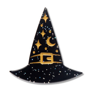 A Witchy Hat Mini Simplified Brooch - Midnight Mischief - Sept 26
