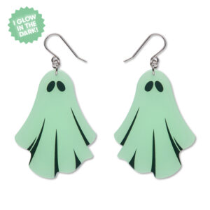 Ghostie Drop Earrings Glow in the Dark - Midnight Mischief - Sept 26