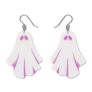Ghostie Drop Earrings White - Midnight Mischief - Sept 26