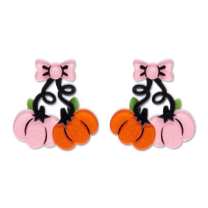 Pair O Pumpkins Drop Earrings - Midnight Mischief - Sept 26